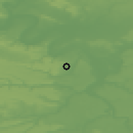 Shaded relief of the 50 km around Sceaux, drawn from the GMTED2010 grid