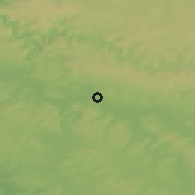 Shaded relief of the 50 km around Sedan, drawn from the GMTED2010 grid