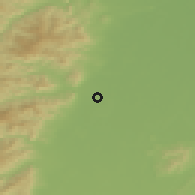 Shaded relief of the 50 km around Sélestat, drawn from the GMTED2010 grid