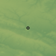 Shaded relief of the 50 km around Beauvais, drawn from the GMTED2010 grid