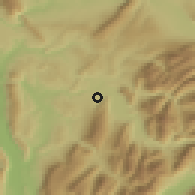 Shaded relief of the 51 km around Seynod, drawn from the GMTED2010 grid