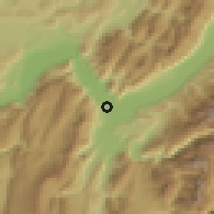 Shaded relief of the 51 km around Seyssinet-Pariset, drawn from the GMTED2010 grid