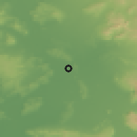 Shaded relief of the 52 km around Sorgues, drawn from the GMTED2010 grid