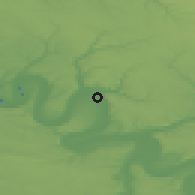 Shaded relief of the 50 km around Sotteville-lès-Rouen, drawn from the GMTED2010 grid