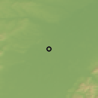 Shaded relief of the 50 km around Strasbourg, drawn from the GMTED2010 grid