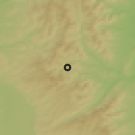 Shaded relief of the 51 km around Tarare, drawn from the GMTED2010 grid