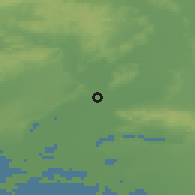 Shaded relief of the 52 km around Tarascon, drawn from the GMTED2010 grid