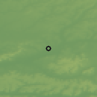 Shaded relief of the 50 km around Tergnier, drawn from the GMTED2010 grid