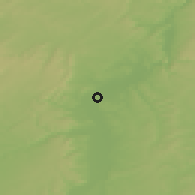 Shaded relief of the 50 km around Thionville, drawn from the GMTED2010 grid