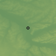 Shaded relief of the 52 km around Tonneins, drawn from the GMTED2010 grid