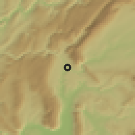 Shaded relief of the 51 km around Bellegarde-sur-Valserine, drawn from the GMTED2010 grid