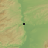 Shaded relief of the 51 km around Tournon-sur-Rhône, drawn from the GMTED2010 grid