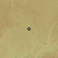 Shaded relief of the 51 km around Ussel, drawn from the GMTED2010 grid