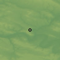 Shaded relief of the 50 km around Vauréal, drawn from the GMTED2010 grid