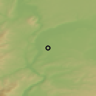 Shaded relief of the 51 km around Vénissieux, drawn from the GMTED2010 grid