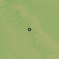 Shaded relief of the 50 km around Verdun, drawn from the GMTED2010 grid