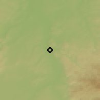 Shaded relief of the 51 km around Vichy, drawn from the GMTED2010 grid