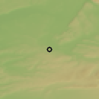 Shaded relief of the 51 km around Villefontaine, drawn from the GMTED2010 grid