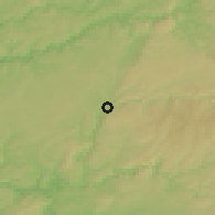 Shaded relief of the 52 km around Villefranche-de-Rouergue, drawn from the GMTED2010 grid