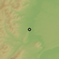 Shaded relief of the 51 km around Villefranche-sur-Saône, drawn from the GMTED2010 grid