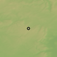 Shaded relief of the 50 km around Villerupt, drawn from the GMTED2010 grid