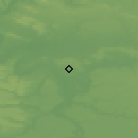 Shaded relief of the 50 km around Vincennes, drawn from the GMTED2010 grid