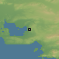 Shaded relief of the 52 km around Vitrolles, drawn from the GMTED2010 grid