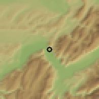 Shaded relief of the 51 km around Voreppe, drawn from the GMTED2010 grid