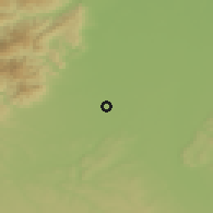 Shaded relief of the 50 km around Wittenheim, drawn from the GMTED2010 grid