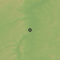 Shaded relief of the 50 km around Woippy, drawn from the GMTED2010 grid