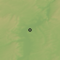 Shaded relief of the 50 km around Yutz, drawn from the GMTED2010 grid