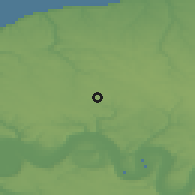 Shaded relief of the 50 km around Yvetot, drawn from the GMTED2010 grid