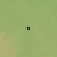 Shaded relief of the 51 km around Yzeure, drawn from the GMTED2010 grid