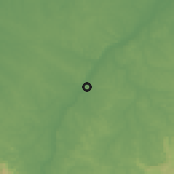 Shaded relief of the 60 km around Apatou, drawn from the GMTED2010 grid