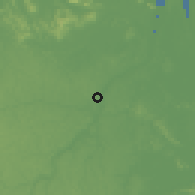 Shaded relief of the 60 km around Saint-Georges, drawn from the GMTED2010 grid
