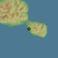 Shaded relief of the 59 km around Vairao, drawn from the GMTED2010 grid