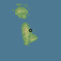 Shaded relief of the 59 km around Avera, drawn from the GMTED2010 grid