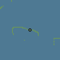 Shaded relief of the 59 km around Faaite, drawn from the GMTED2010 grid