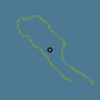Shaded relief of the 59 km around Hao, drawn from the GMTED2010 grid
