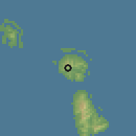Shaded relief of the 59 km around Niua, drawn from the GMTED2010 grid