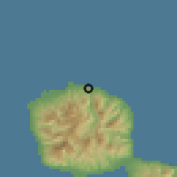 Shaded relief of the 59 km around Papenoo, drawn from the GMTED2010 grid