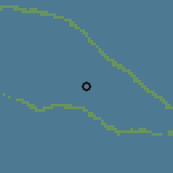 Shaded relief of the 59 km around Rangiroa, drawn from the GMTED2010 grid