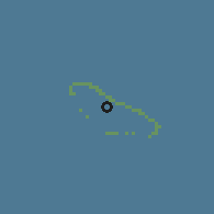 Shaded relief of the 59 km around Taenga, drawn from the GMTED2010 grid