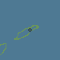 Shaded relief of the 59 km around Takaroa, drawn from the GMTED2010 grid