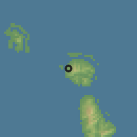 Shaded relief of the 59 km around Tapuamu, drawn from the GMTED2010 grid