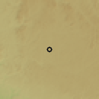 Shaded relief of the 60 km around Mbigou, drawn from the GMTED2010 grid
