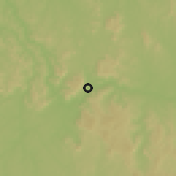 Shaded relief of the 60 km around Lastoursville, drawn from the GMTED2010 grid