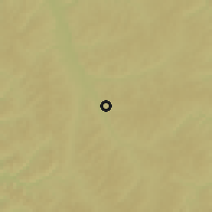 Shaded relief of the 60 km around Lékoni, drawn from the GMTED2010 grid