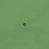 Shaded relief of the 59 km around Buduk, drawn from the GMTED2010 grid
