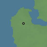 Shaded relief of the 60 km around Busumbala, drawn from the GMTED2010 grid
